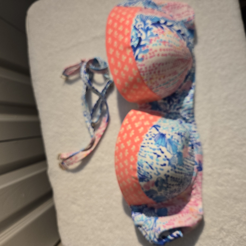 Lilly Pulitzer Blue and Pink Bikini